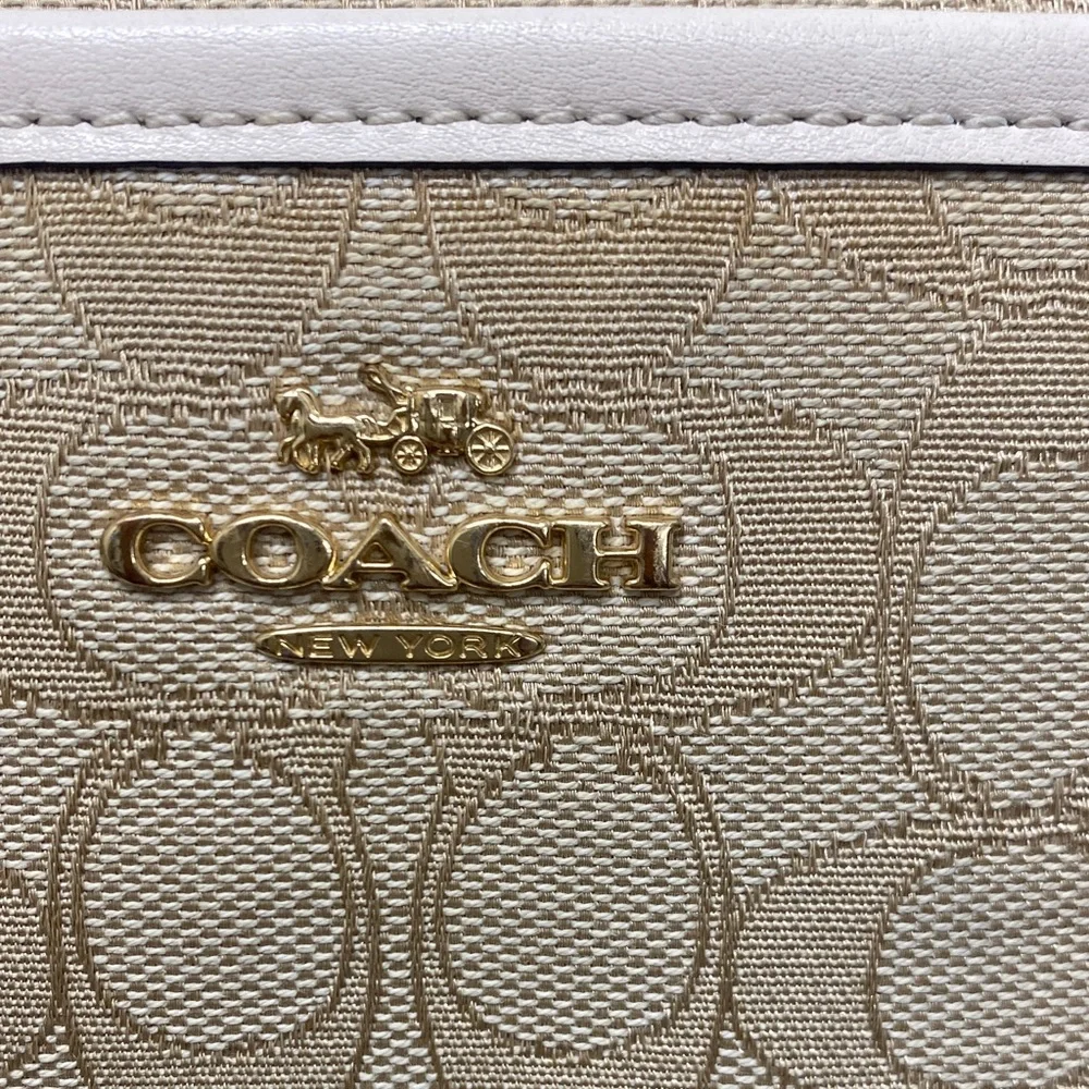 Coach Light Tan Signature Crossbody Bag